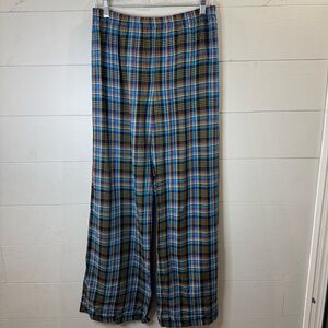 Savage X Fenty | NWT Tied Up Tartan Open Back Plaid Wide-Leg Pants